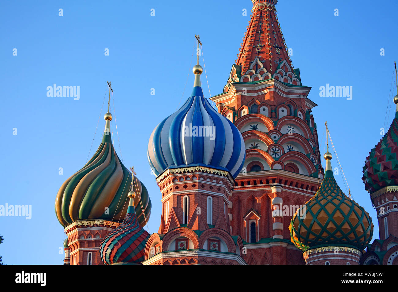 La Russia, Mosca, Piazza Rossa, St basilici cattedrale Foto Stock