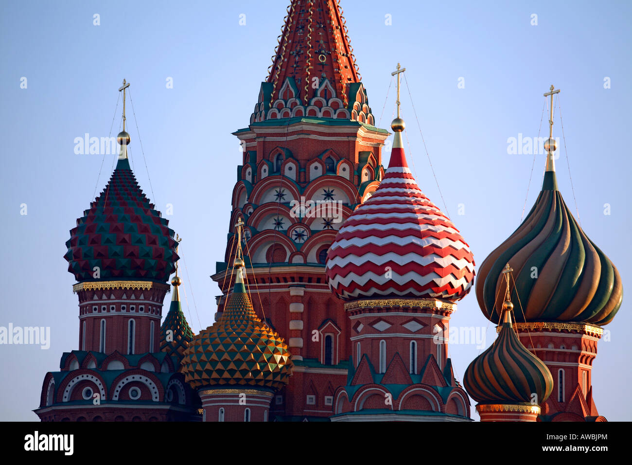 La Russia, Mosca, Piazza Rossa, St basilici cattedrale Foto Stock