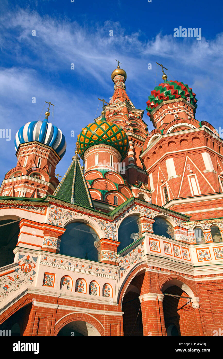 La Russia, Mosca, Piazza Rossa, St basilici cattedrale Foto Stock
