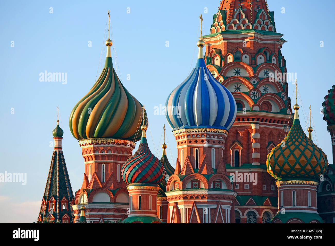 La Russia, Mosca, Piazza Rossa, St basilici cattedrale Foto Stock