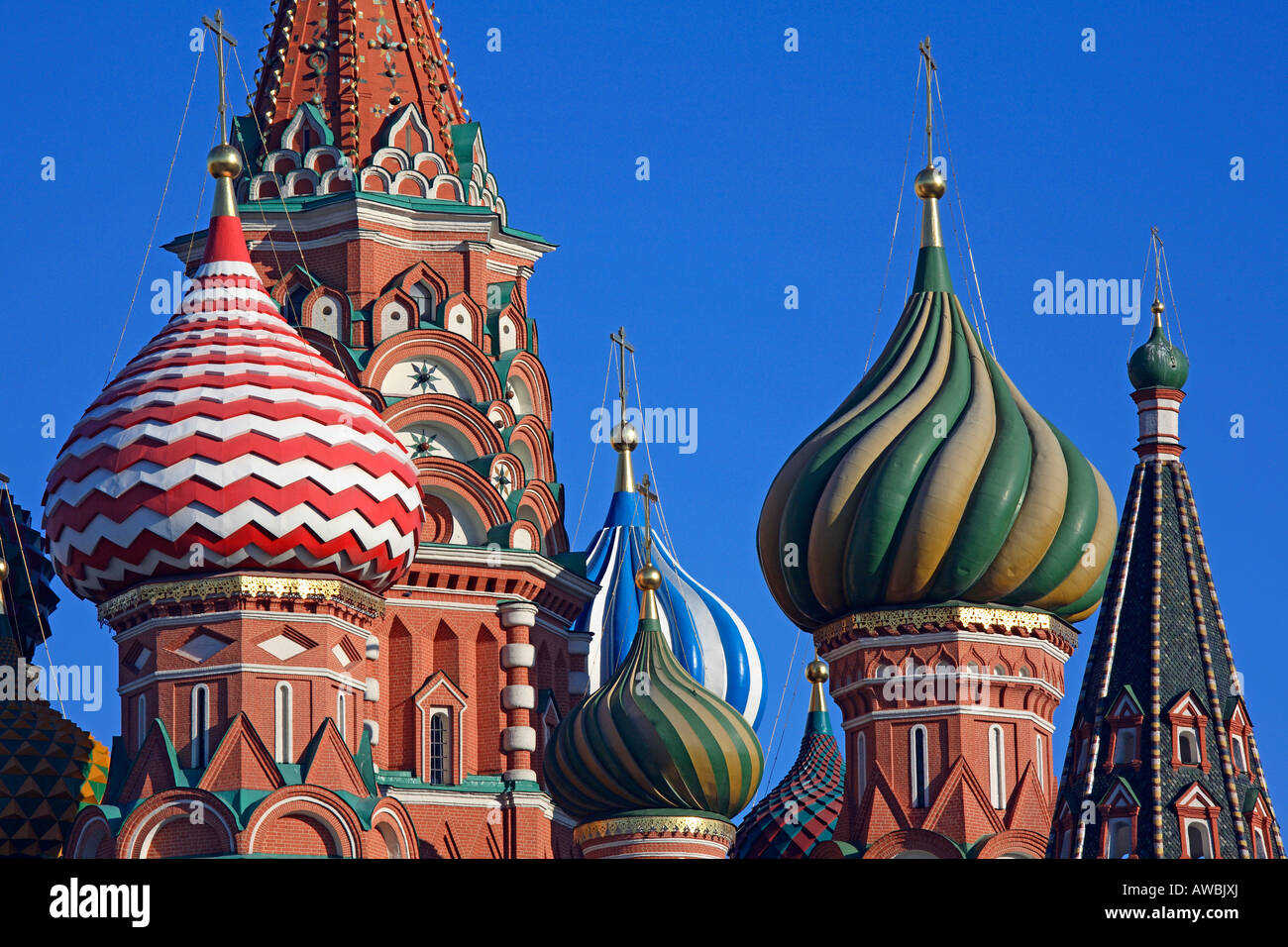 La Russia, Mosca, Piazza Rossa, St basilici cattedrale Foto Stock
