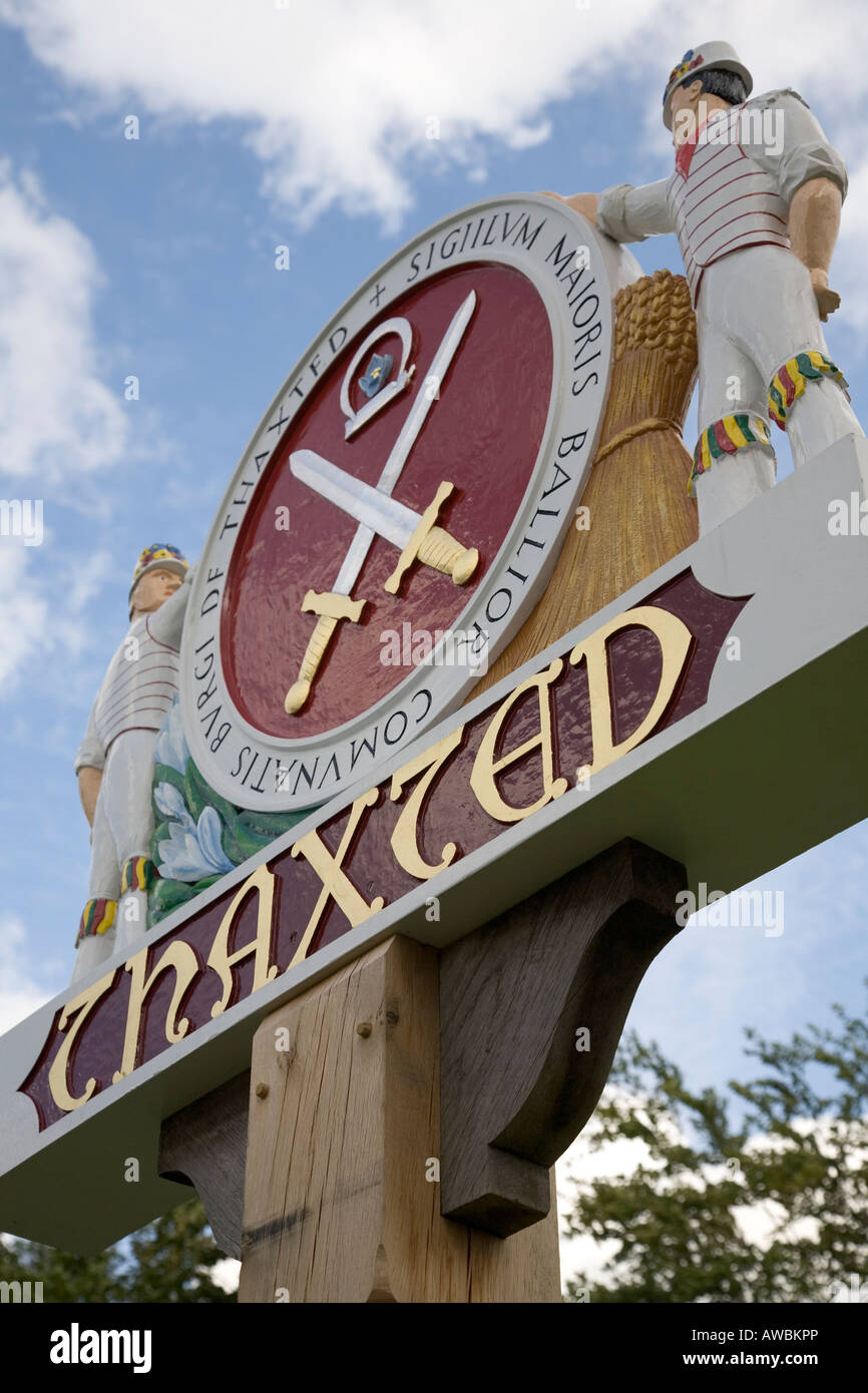 Villaggio di Thaxted in Essex, Inghilterra meridionale, Luglio 2007 Foto Stock