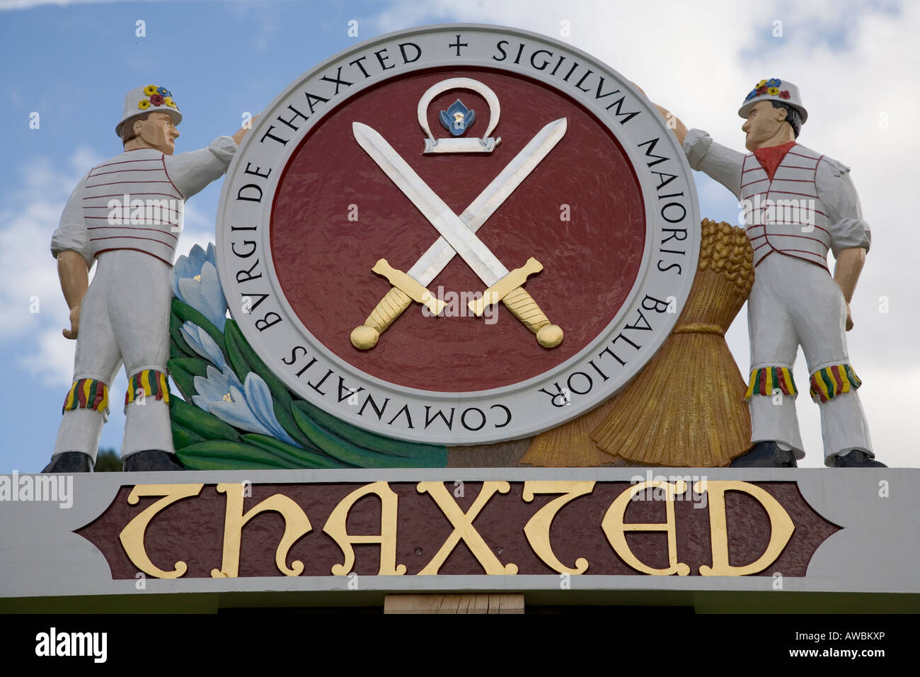 Villaggio di Thaxted in Essex, Inghilterra meridionale, Luglio 2007 Foto Stock