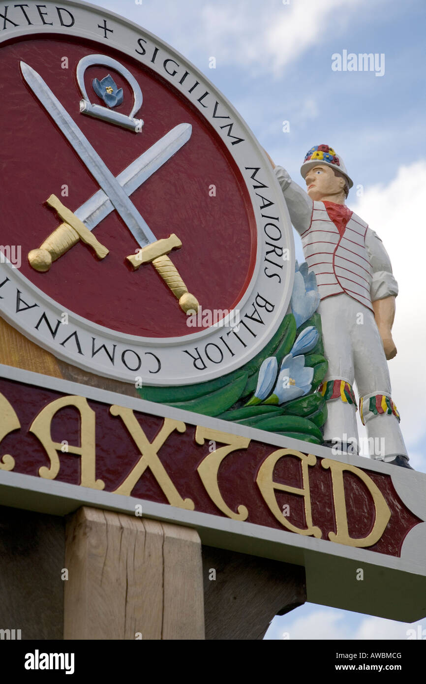 Villaggio di Thaxted in Essex, Inghilterra meridionale, Luglio 2007 Foto Stock