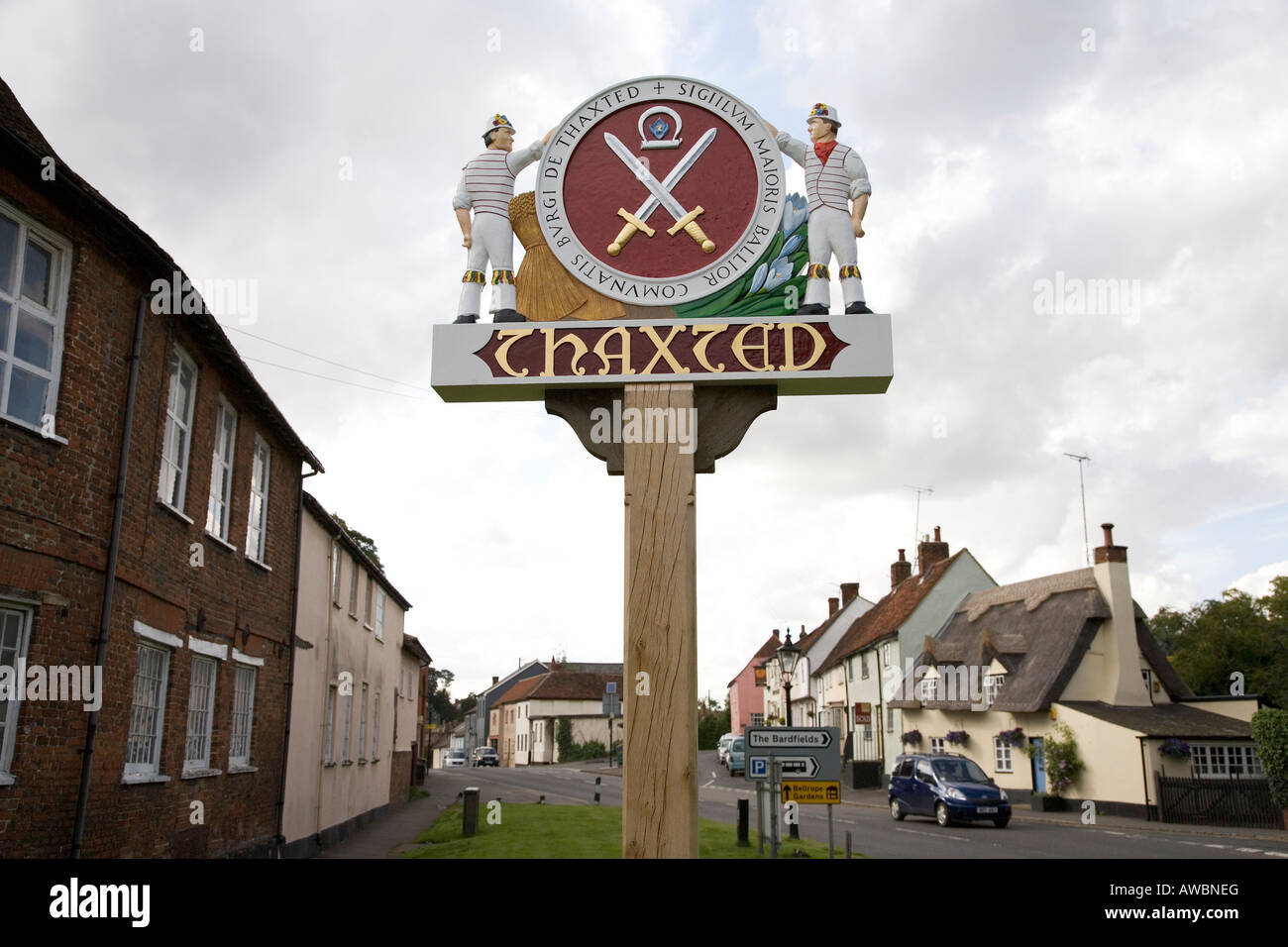 Villaggio di Thaxted in Essex, Inghilterra meridionale, Luglio 2007 Foto Stock