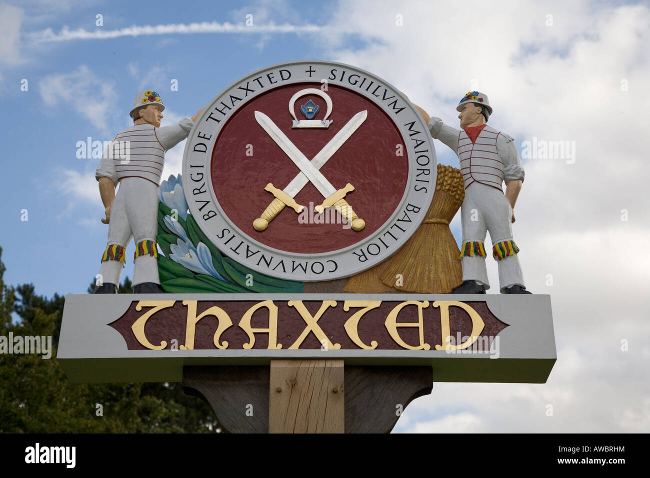 Villaggio di Thaxted in Essex, Inghilterra meridionale, Luglio 2007 Foto Stock