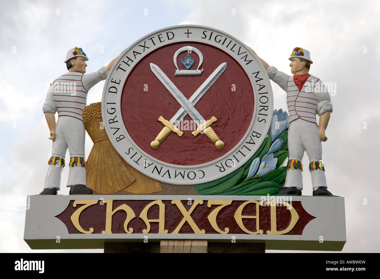 Villaggio di Thaxted in Essex, Inghilterra meridionale, Luglio 2007 Foto Stock