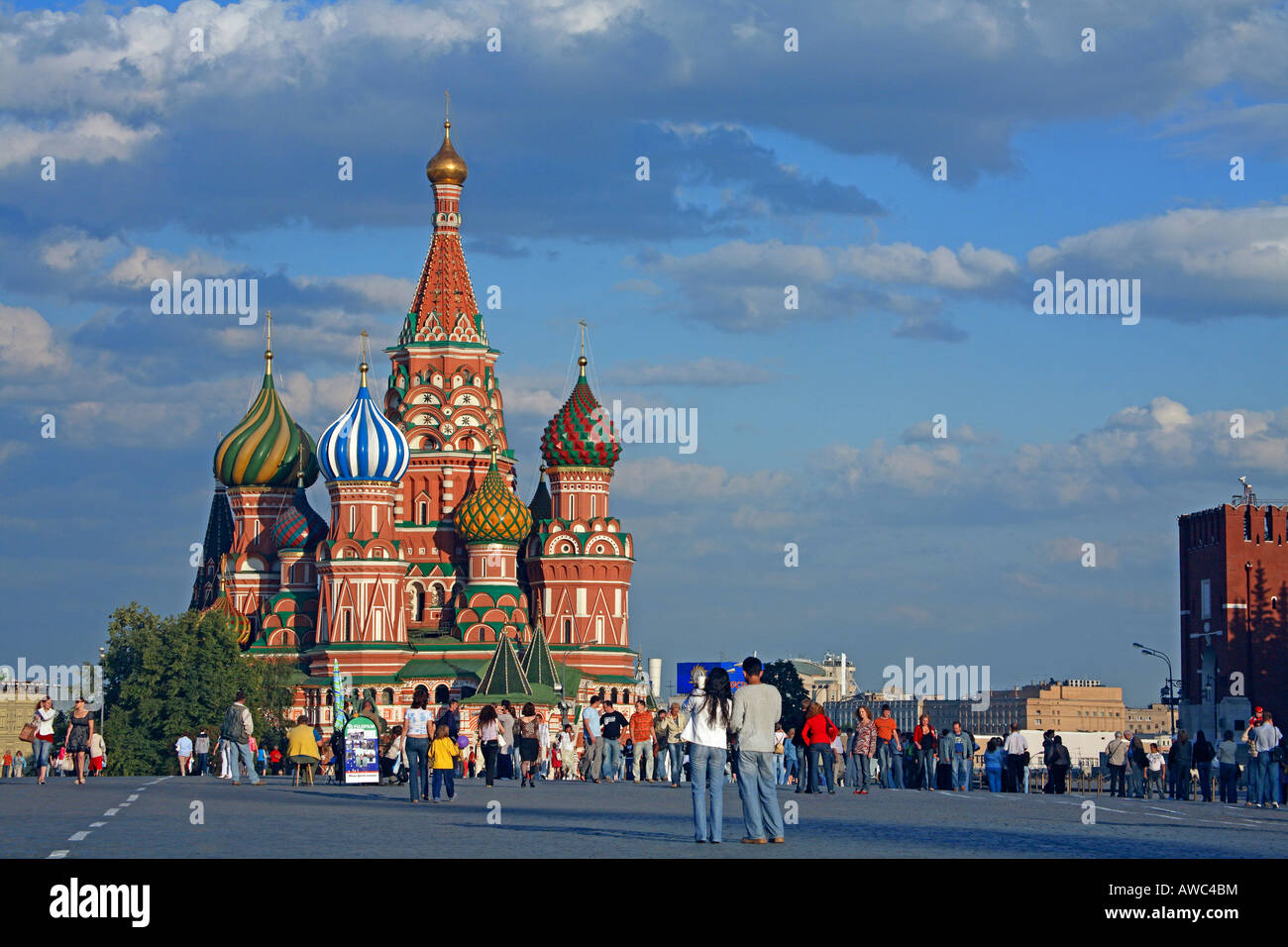 La Russia, Mosca, Piazza Rossa, St basilici cattedrale Foto Stock