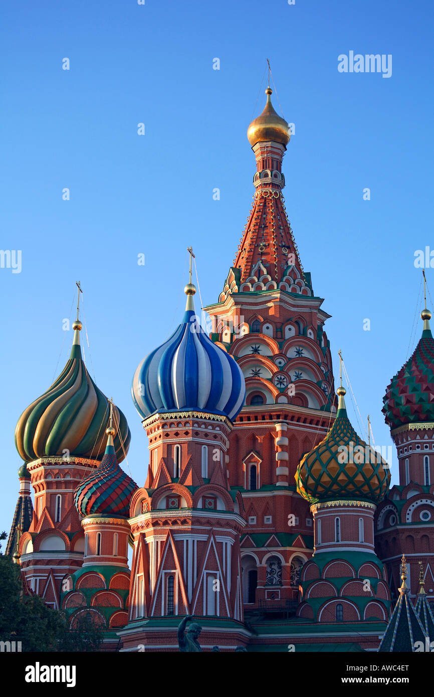La Russia, Mosca, Piazza Rossa, St basilici cattedrale Foto Stock