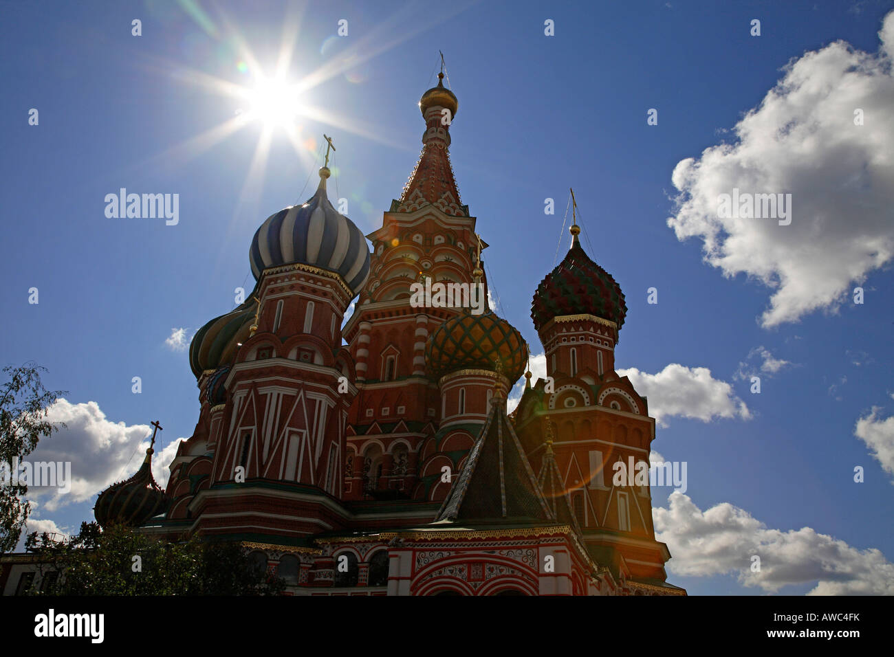 La Russia, Mosca, Piazza Rossa, St basilici cattedrale Foto Stock