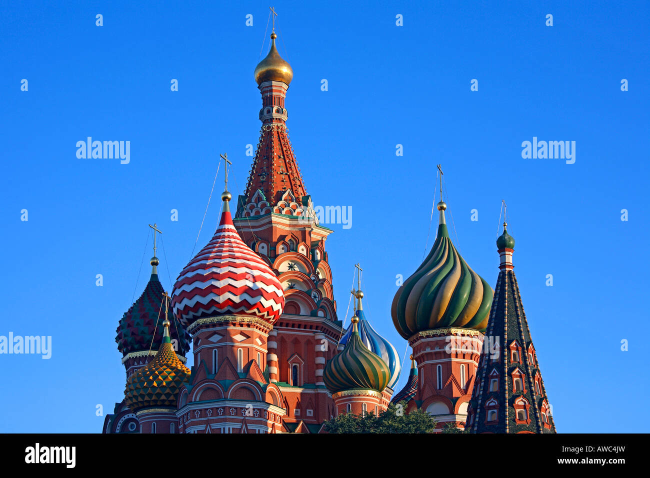 La Russia, Mosca, Piazza Rossa, St basilici cattedrale Foto Stock