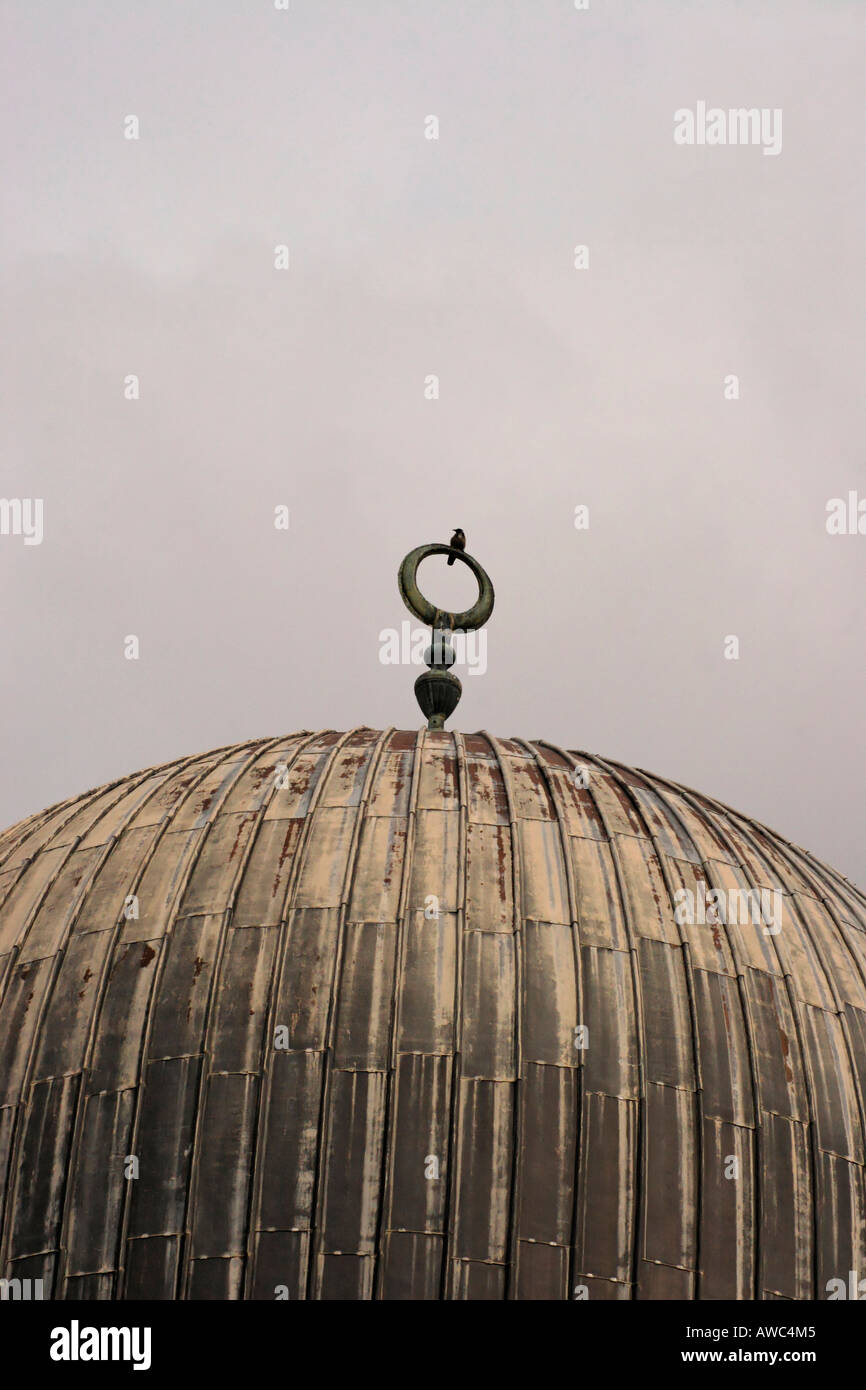 Israele Gerusalemme Haram esh Sharif la cupola di El Aqsa moschea Foto Stock