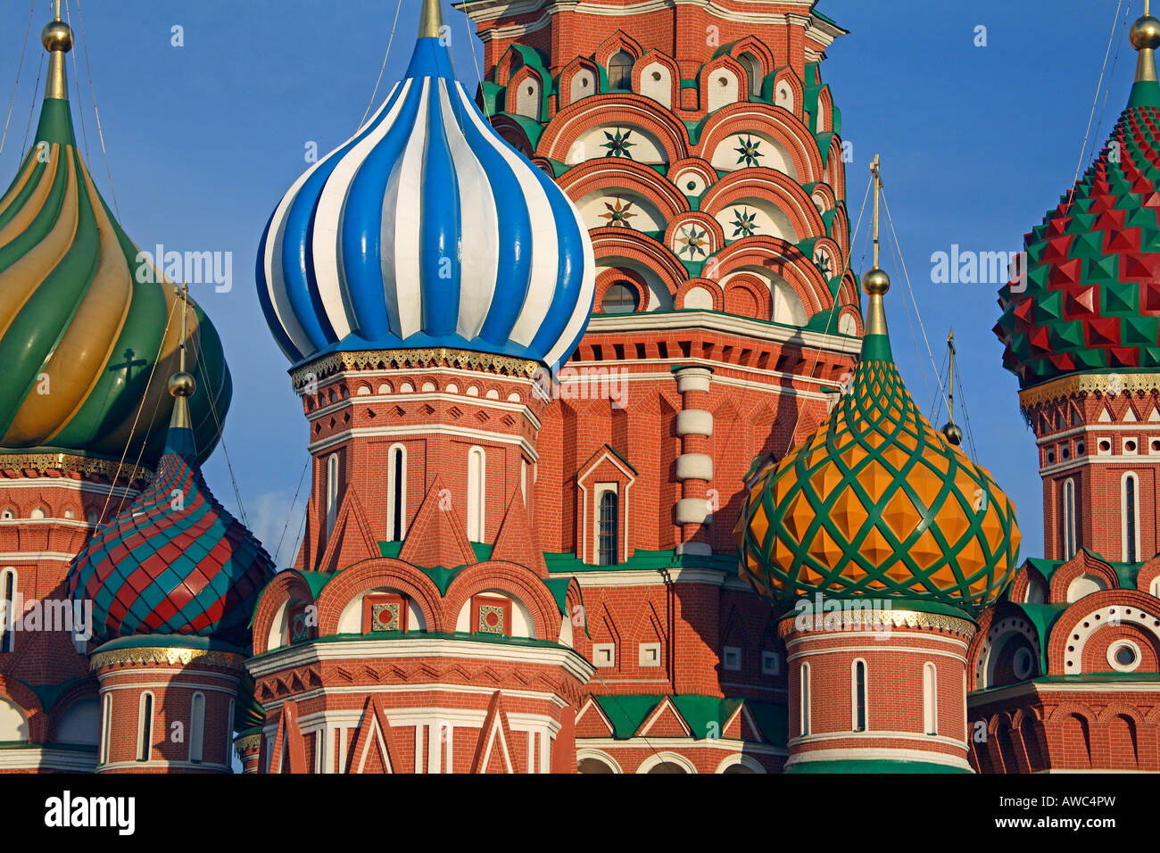 La Russia, Mosca, Piazza Rossa, St basilici cattedrale Foto Stock