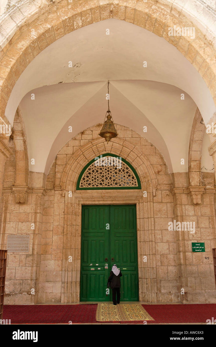 Israele Gerusalemme vecchia città l'entrata alla Moschea Al Aqsa Foto Stock