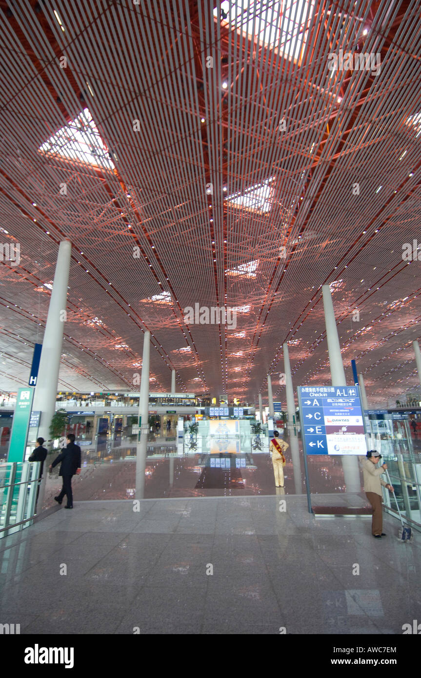 Tre Terminal aeroporto di Pechino Foto Stock