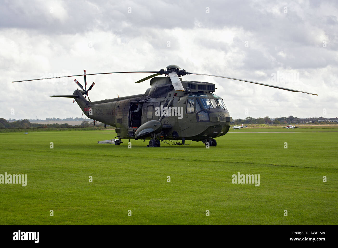 Seaking elicottero del 846 Naval Air Squadron a Duxford Aerodrome Foto Stock