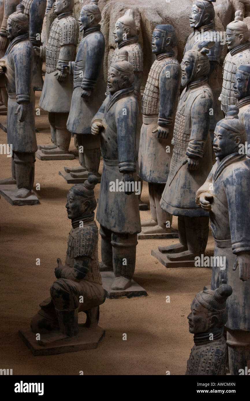 Guerrieri di Terracotta (repliche), Bad Kissingen, Baviera, Germania, Europa Foto Stock