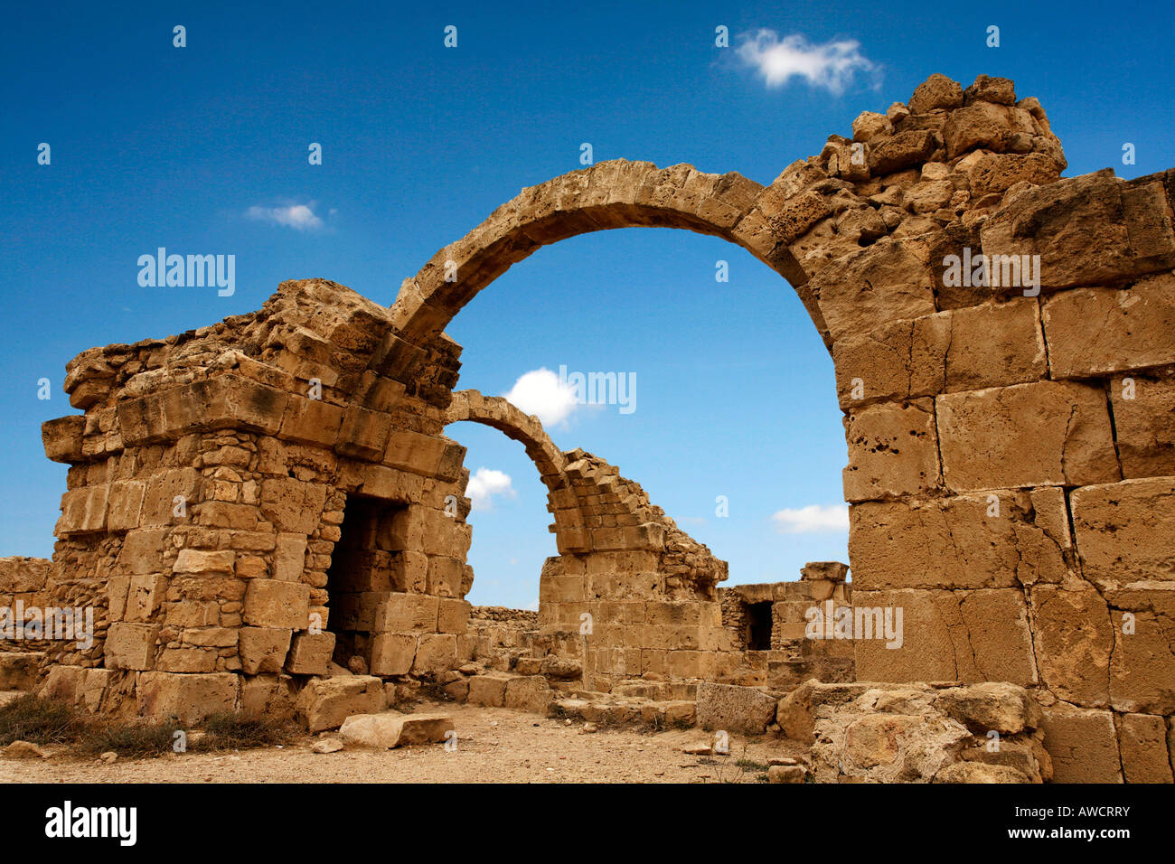 Sito archeologico di Paphos, Cipro, Europa Foto Stock