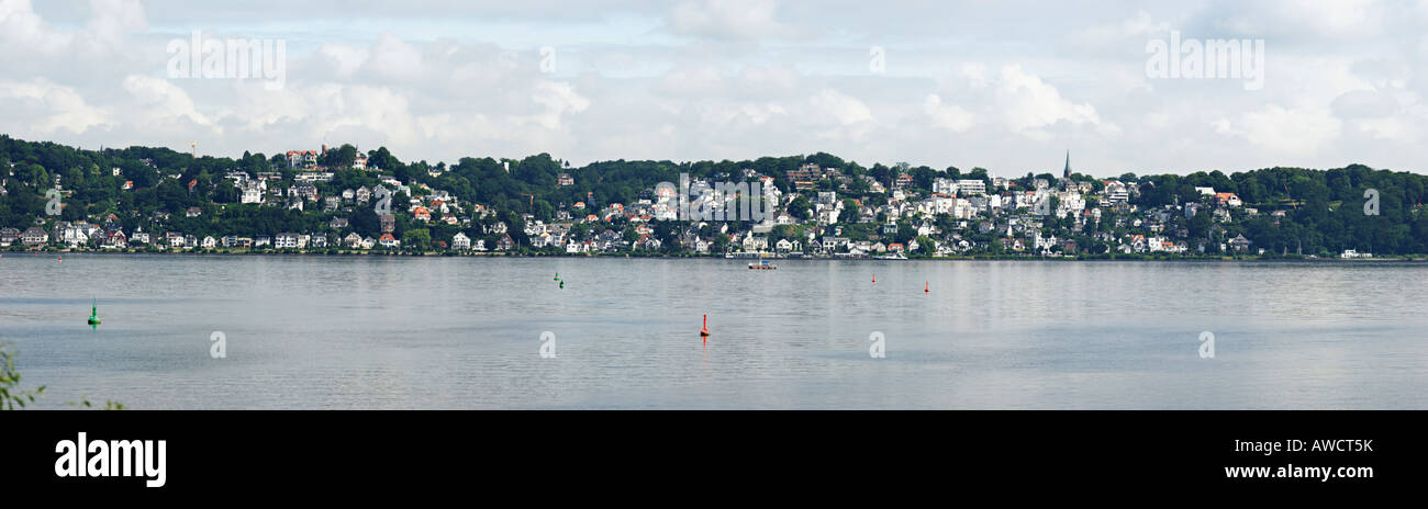 Blankenese - Hamburgs posh e idilliaco borgo sul fiume Elba, Amburgo, Germania, Europa Foto Stock