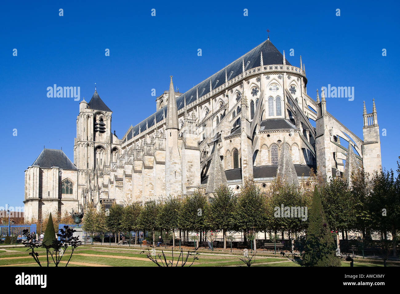 La cattedrale di Saint Etienne a Bourges, Francia. Foto Stock