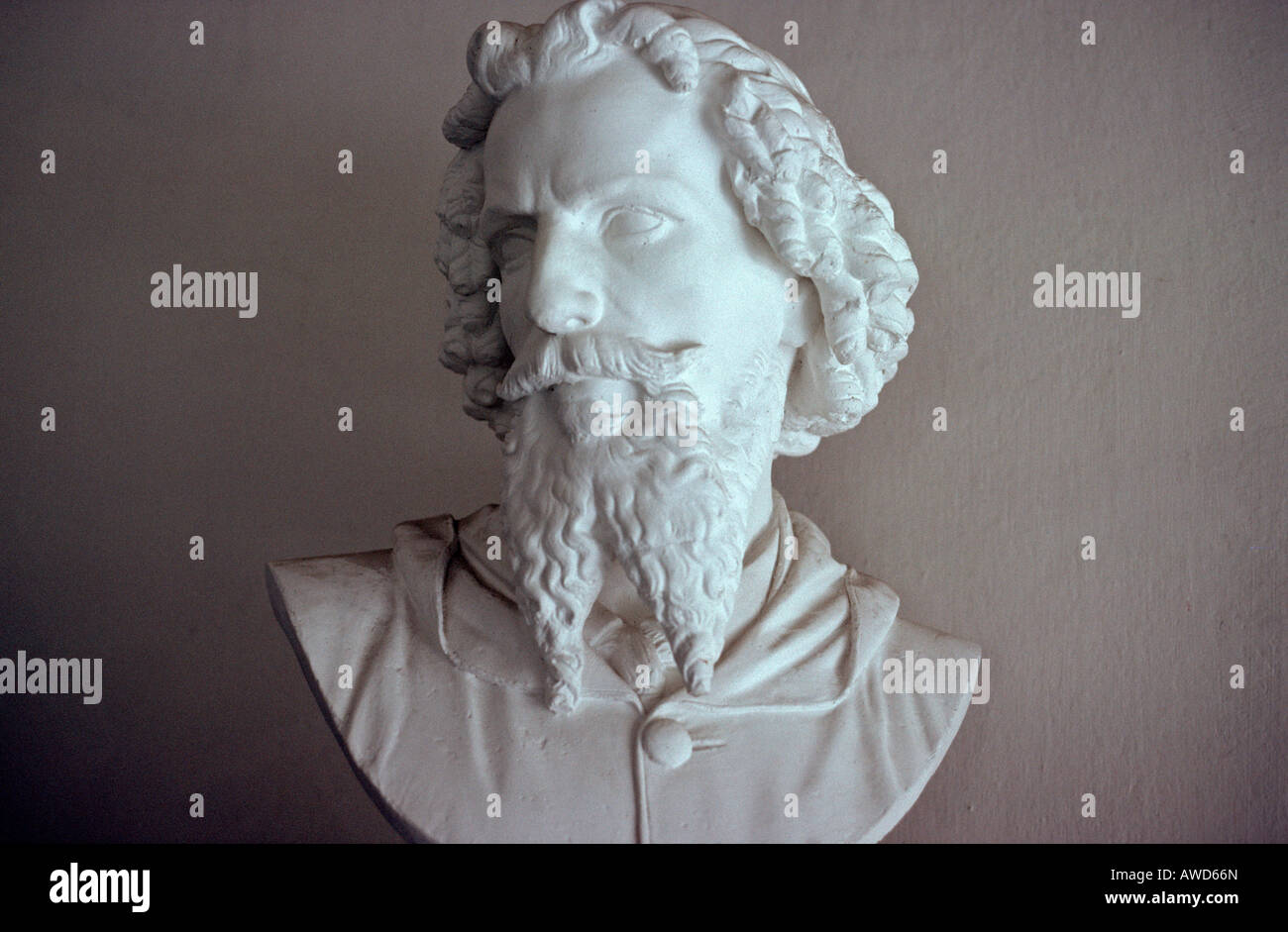 Busto, scultura da Hanns Gasser, rinomato del diciannovesimo secolo scultore austriaco Foto Stock