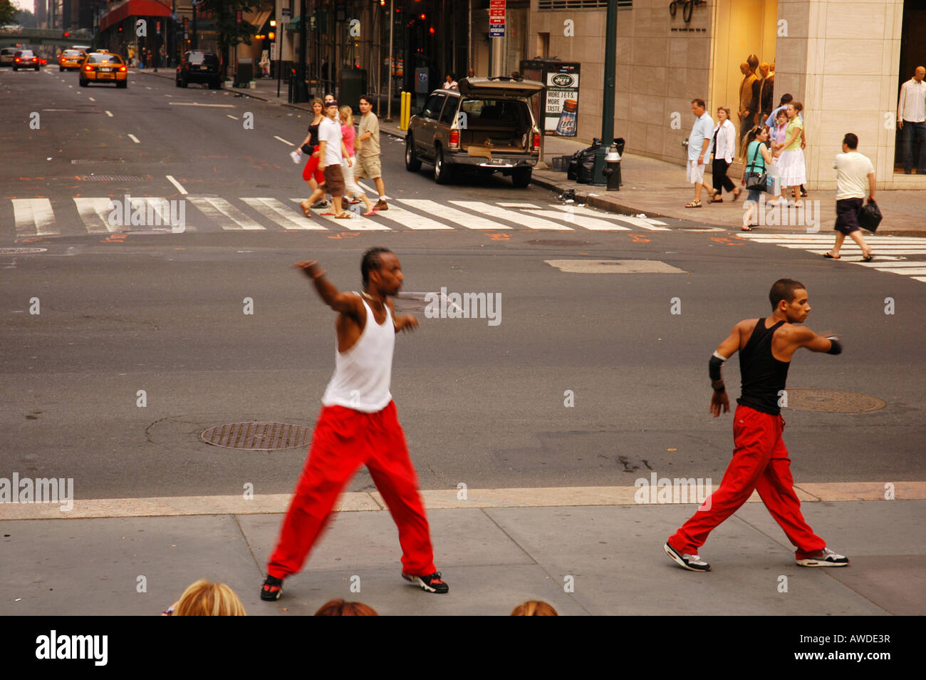 Street performance New York STATI UNITI D'AMERICA Foto Stock