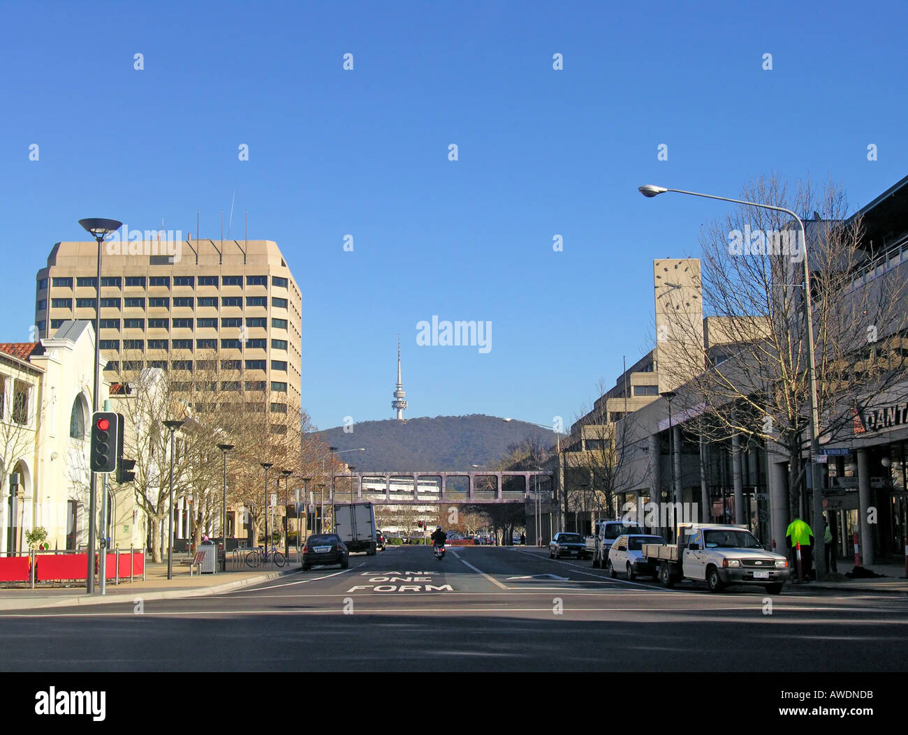 Centro citta' street, Canberra Foto Stock