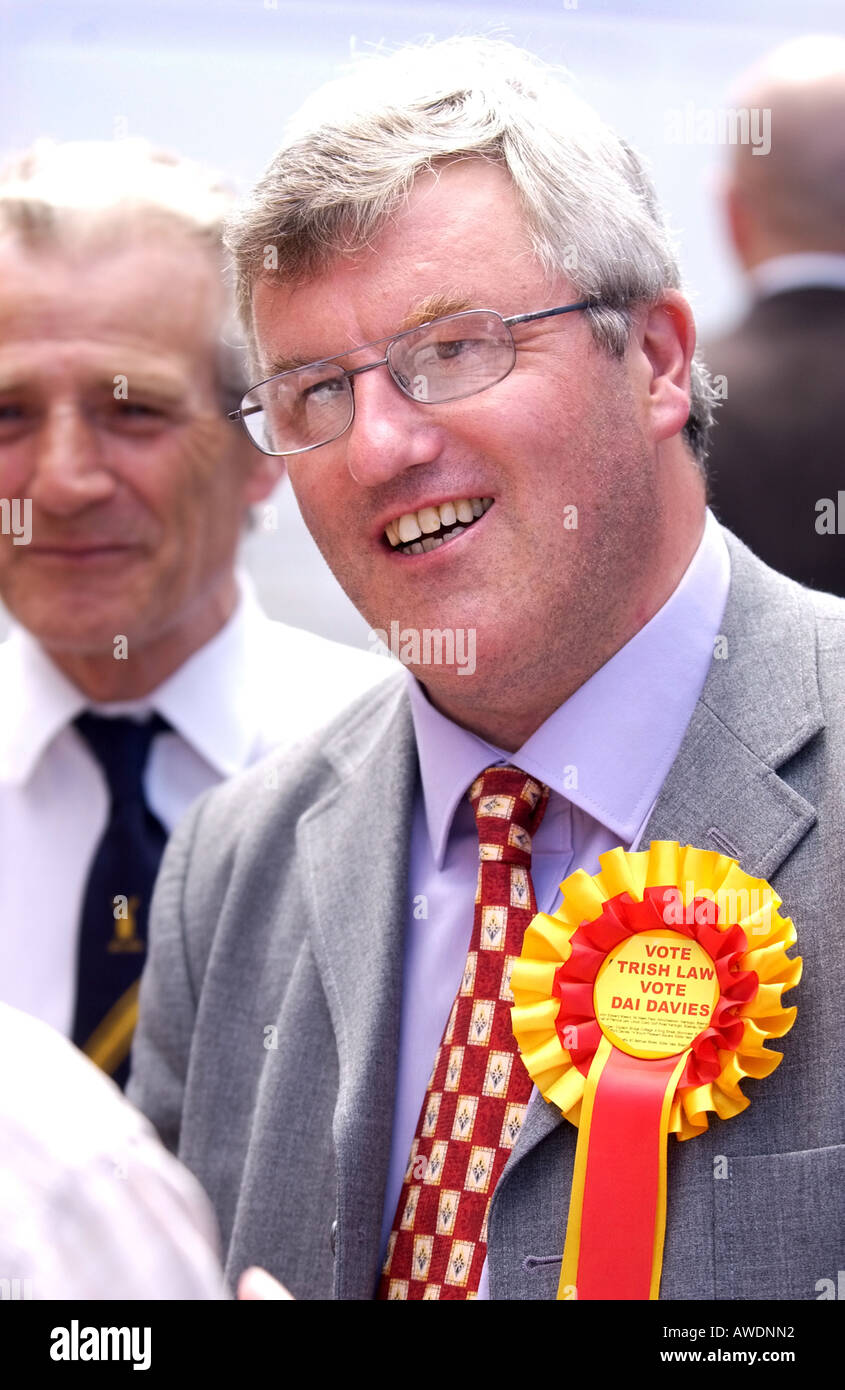 Indipendente candidato parlamentare DAI DAVIES CHE HA PRESO LA BLAENAU GWENT CIRCOSCRIZIONE Foto Stock