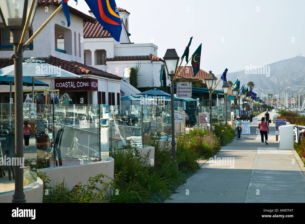Area dello Shopping Ventura, Porto, villaggio CALIFORNIA, STATI UNITI D'AMERICA Foto Stock