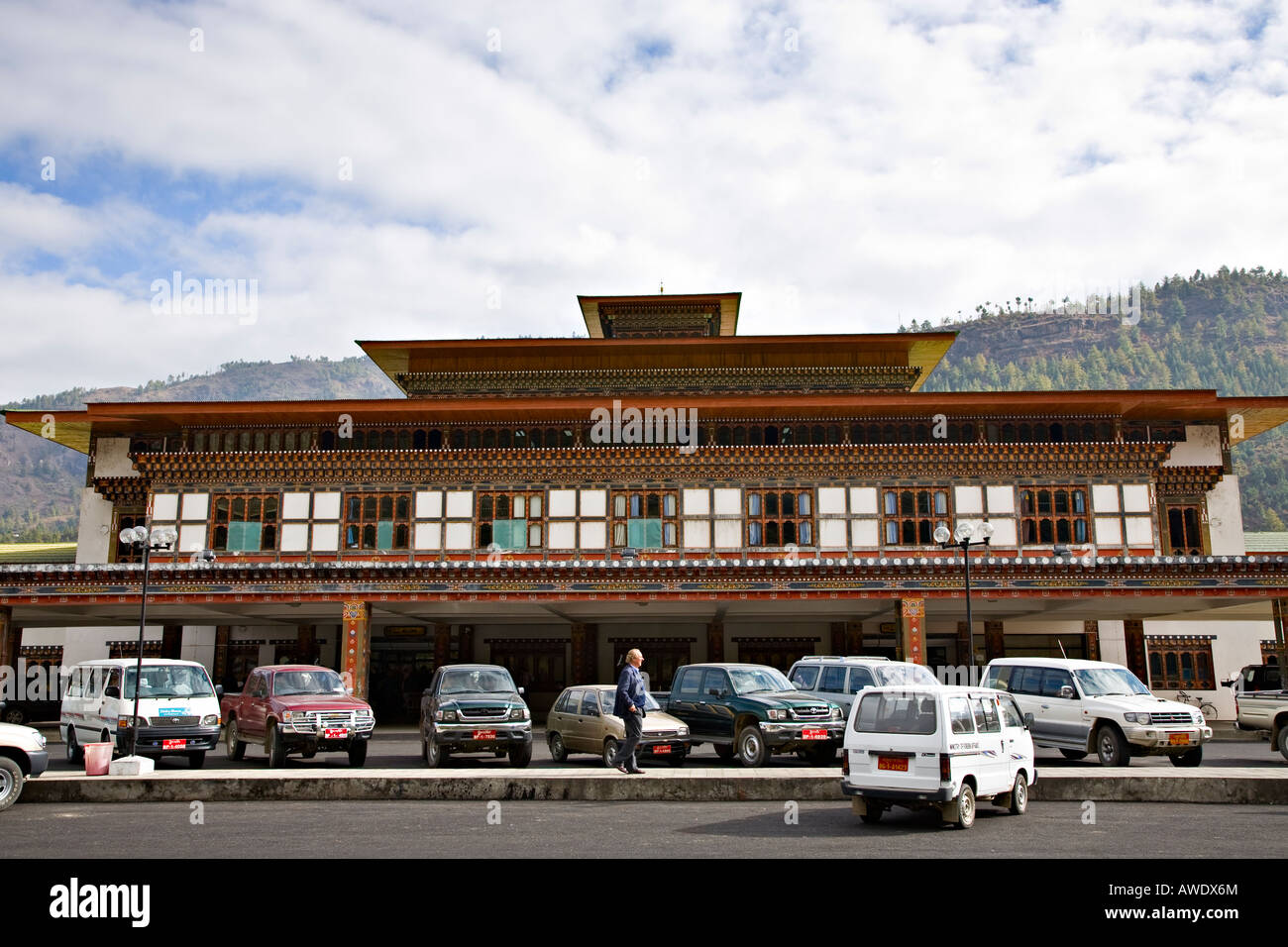 Il terminale principale di Paro International Airport, Paro , Bhutan Foto Stock
