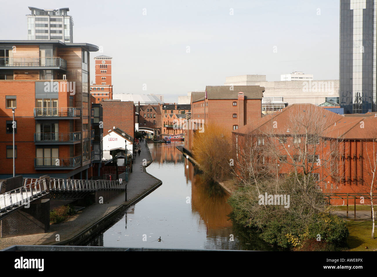 Canali di Birmingham Foto Stock