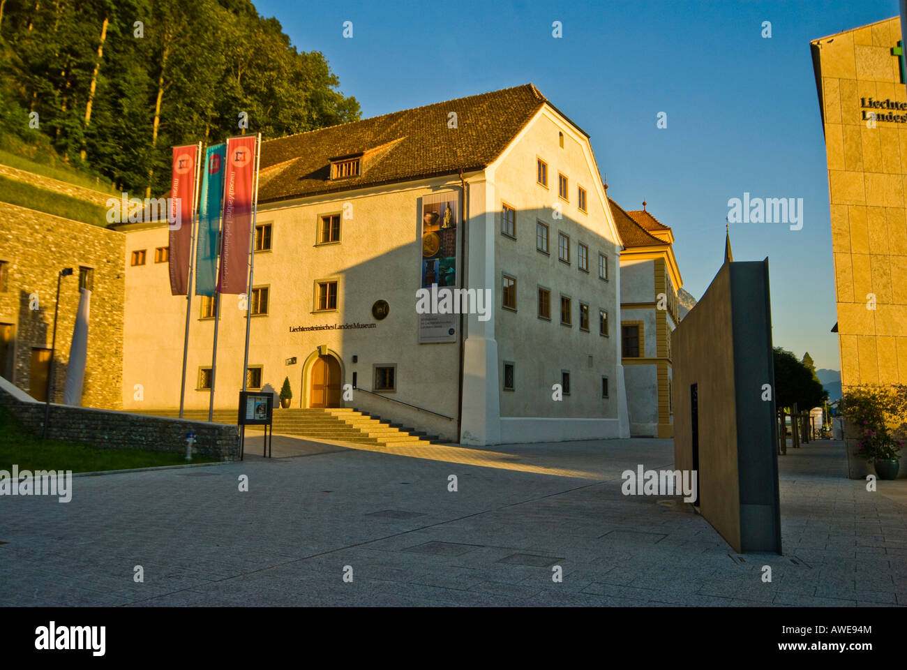 Liechtensteinisches Landesmuseum (museo del Liechtenstein), Vaduz, Liechtenstein, Europa Foto Stock