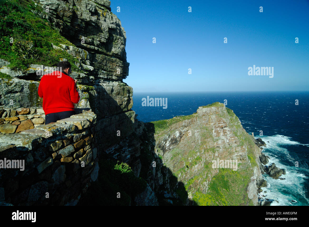 Sud Africa Cape Peninsula Cape buon punto vicino al famoso Capo di Buona Speranza al sud di Città del Capo Foto Stock