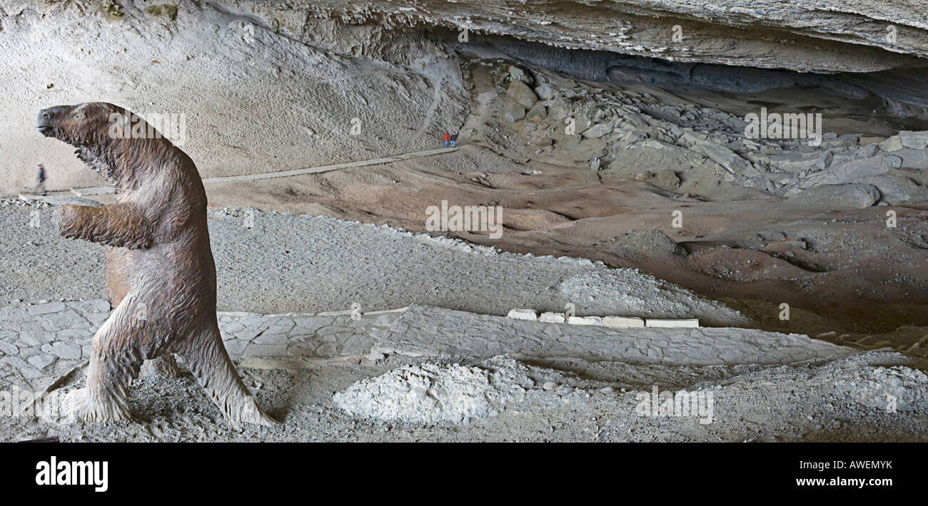 Milodon Sloth Modello di un Mylodon, gigantesca specie di sloth originaria della ...