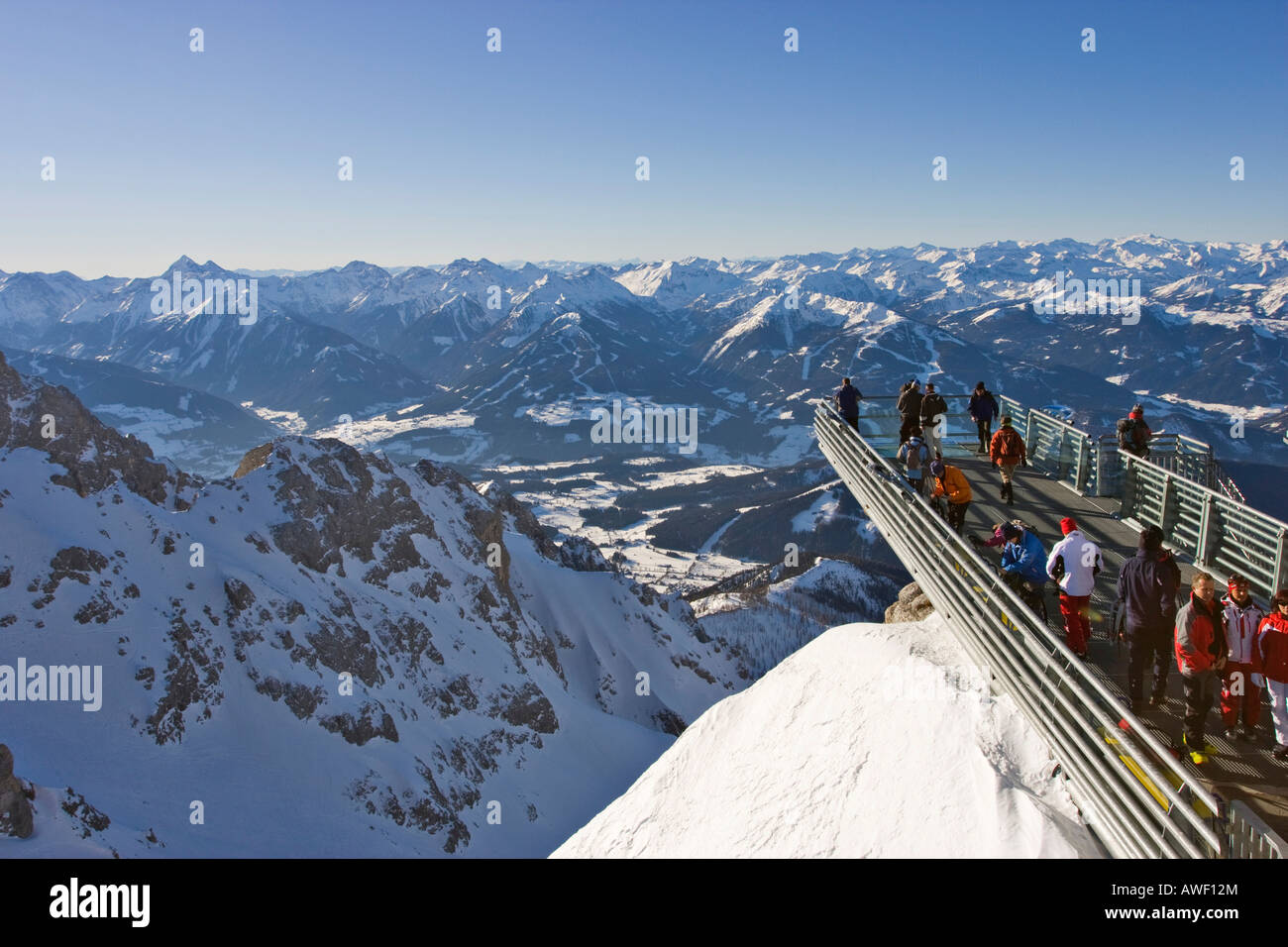 Skywalk, massiccio Dachstein, Stiria, Austria, Europa Foto Stock