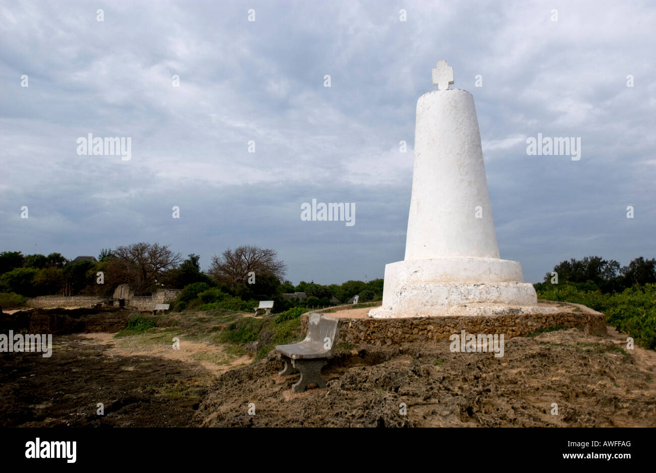 Vasco Da monumento Gamma Malindi Kenya Foto Stock