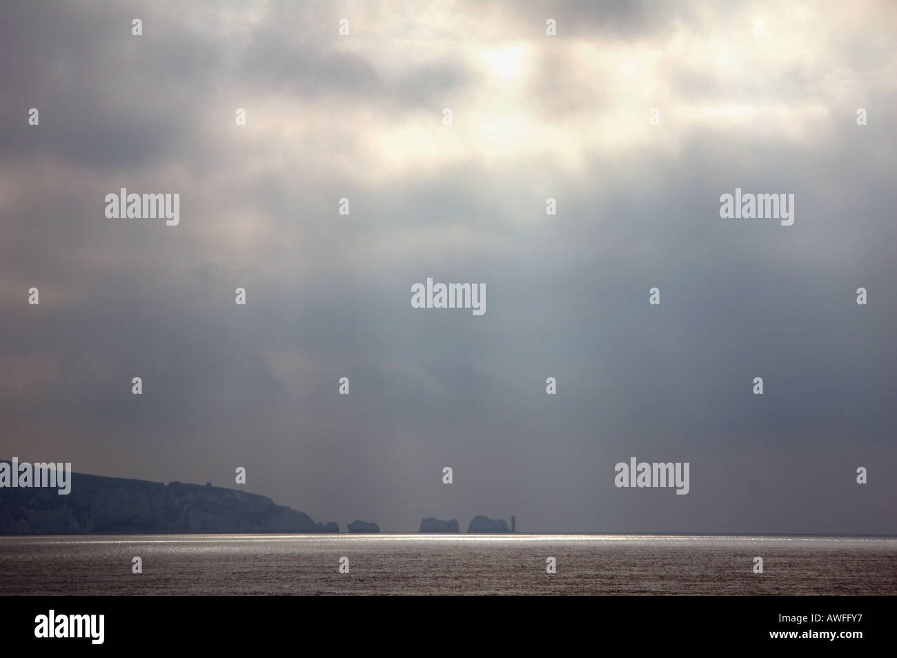 Solent e aghi Inghilterra 4 di 5 Paesaggio Foto Stock