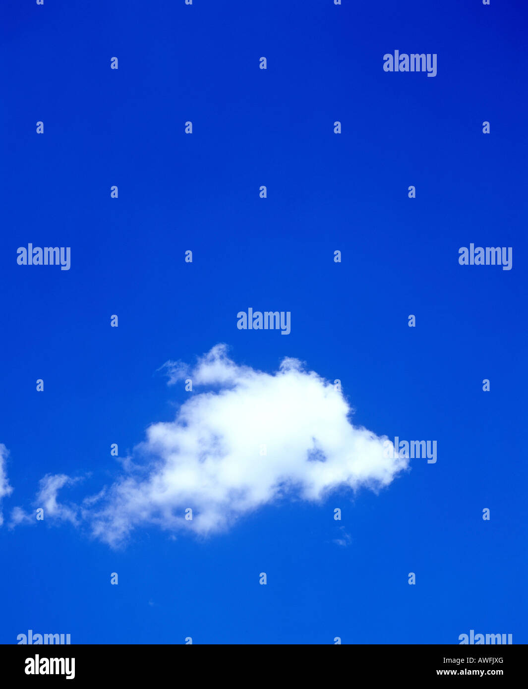 Cumulus cloud in un cielo blu Foto Stock