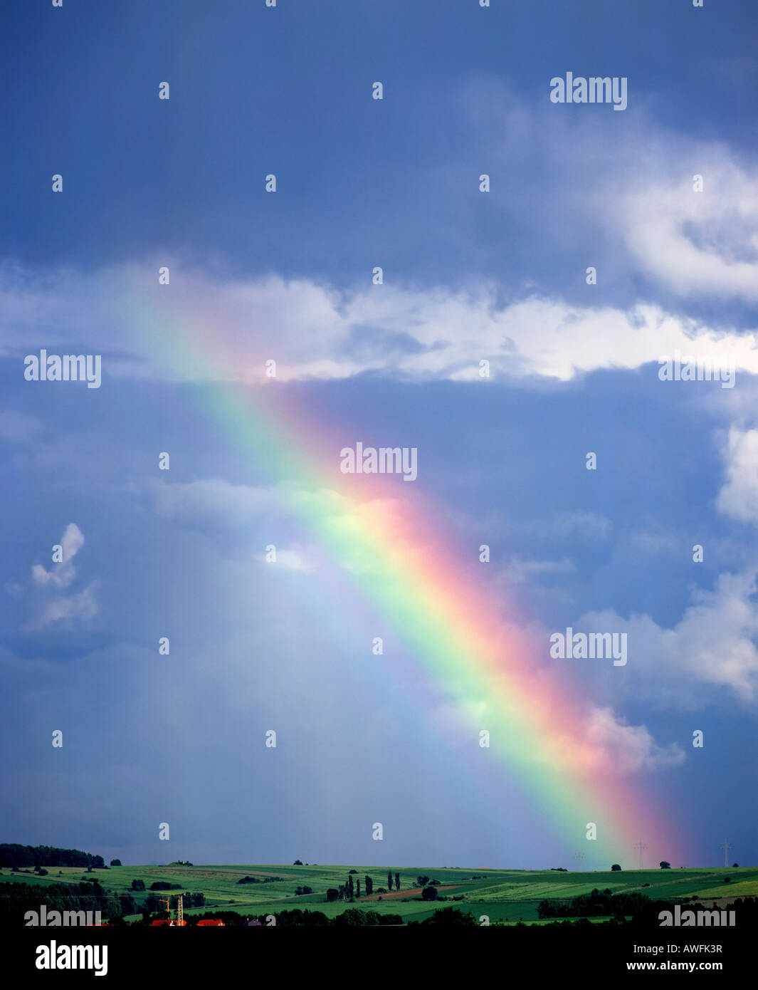 Rainbow, prisma, lo spettro dei colori Foto Stock