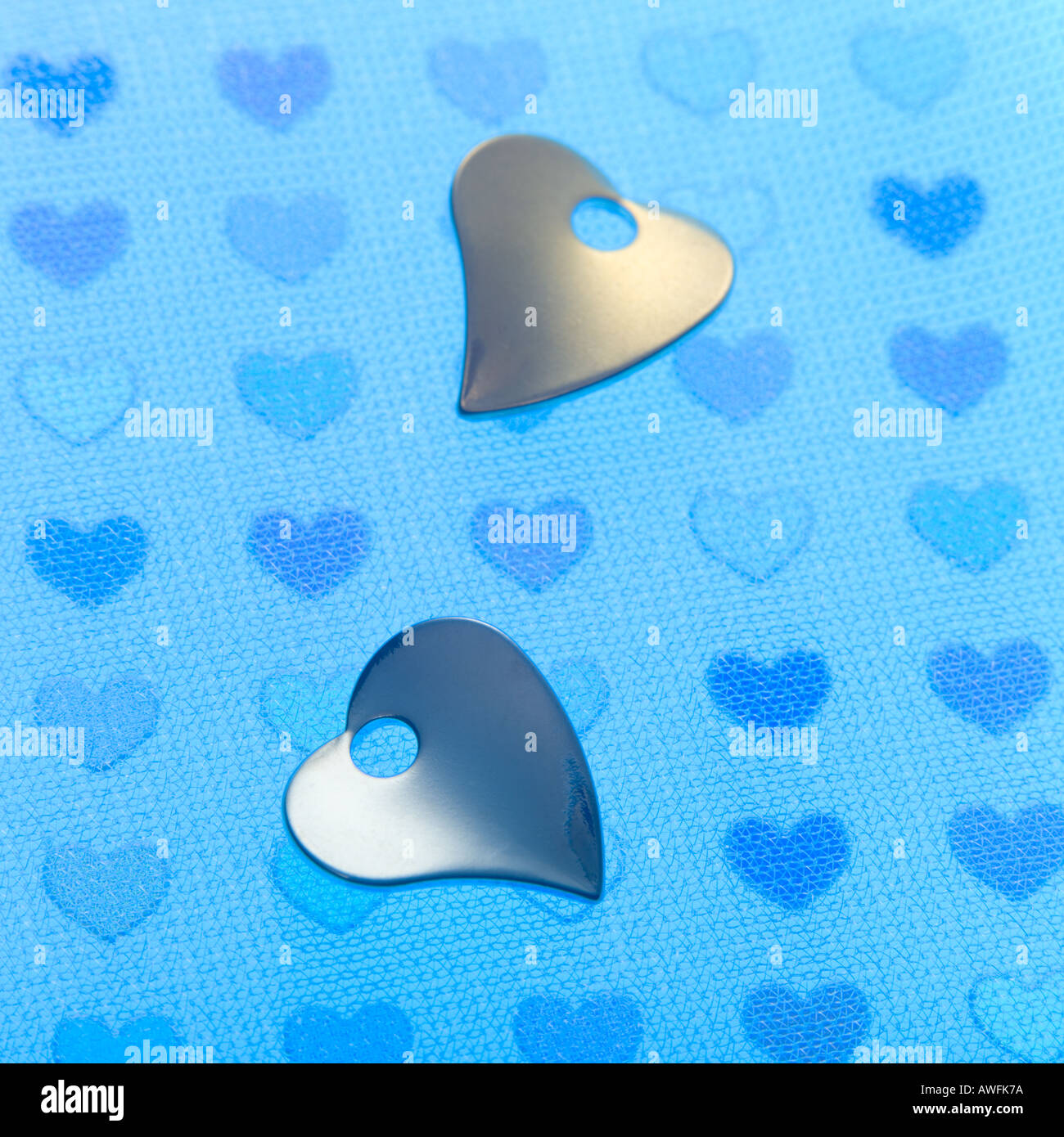 A forma di cuore di paillettes Foto Stock