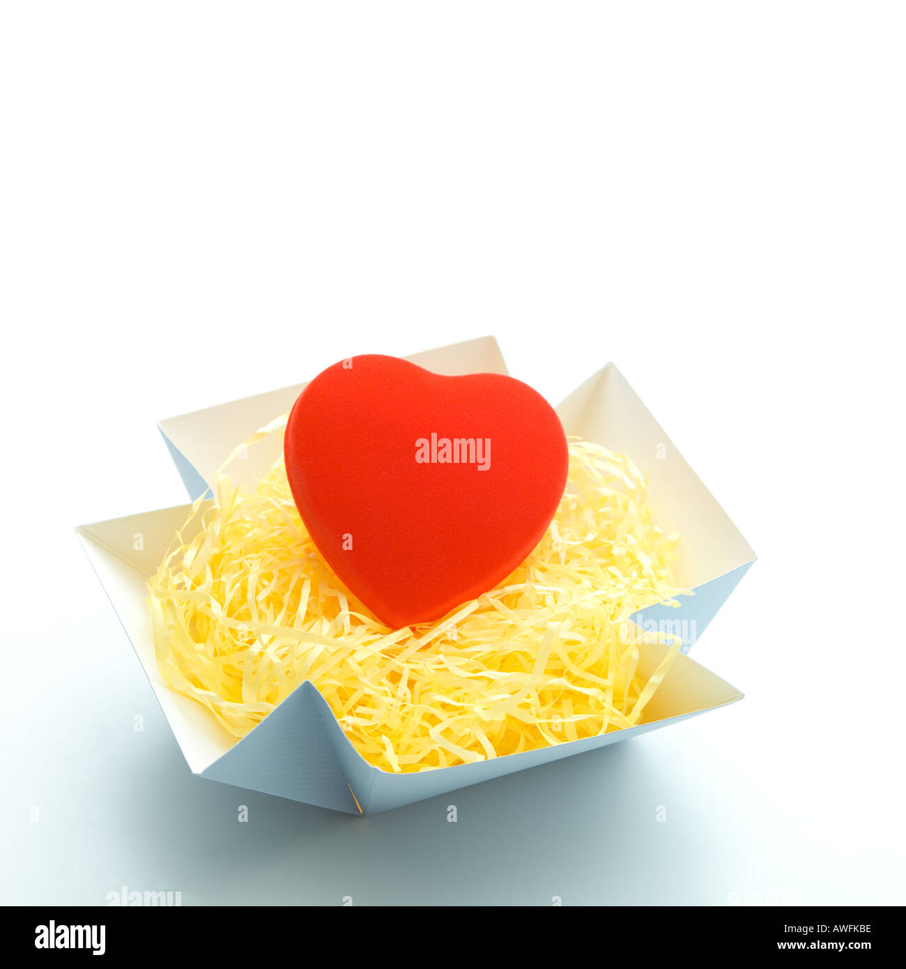 A forma di cuore ad oggetto sul display Foto Stock