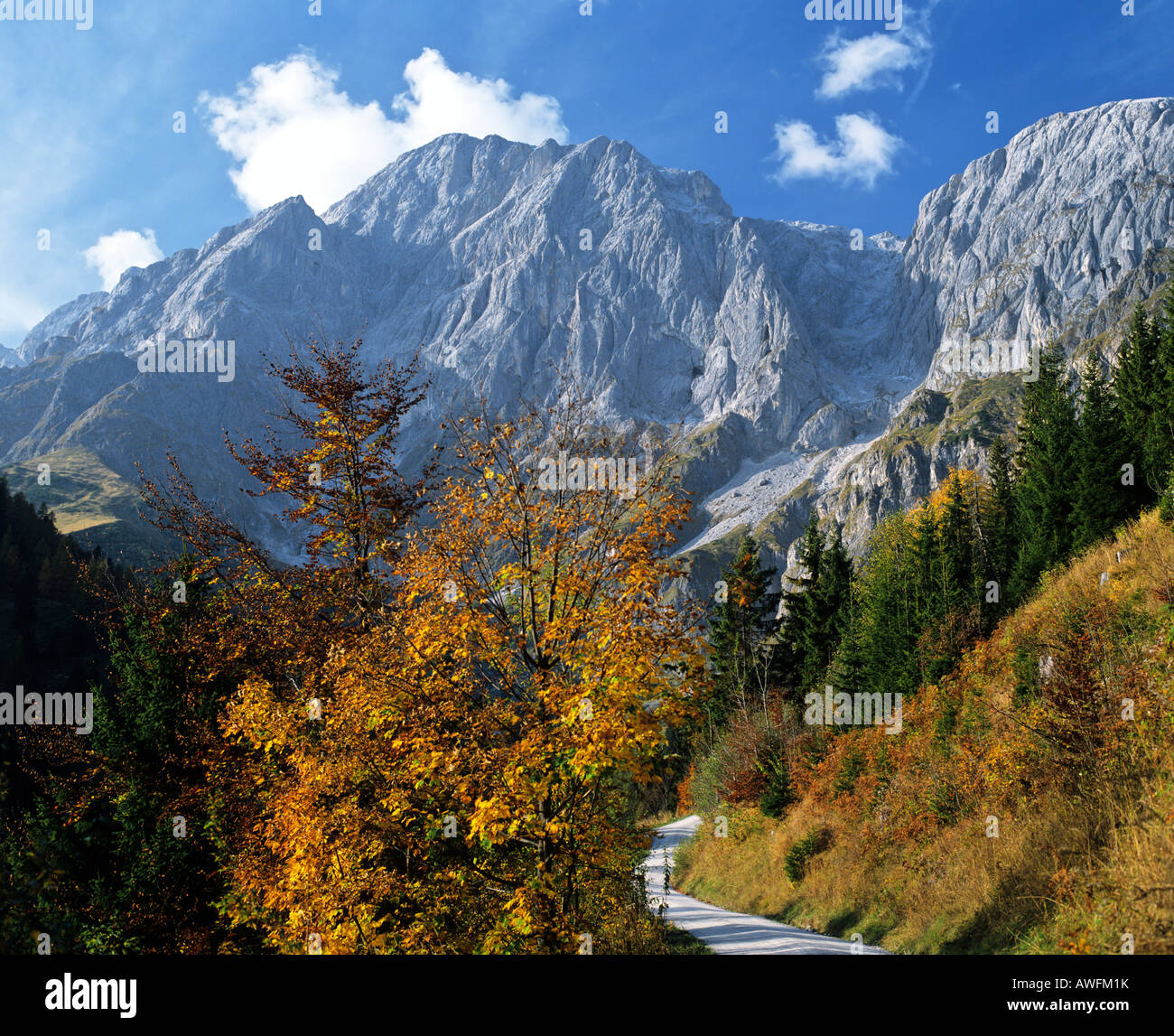 Mt. Bratschenkopf, Mt. Hochkoenig, Berchtesgadener Alpi, Salzburger Land Austria, Europa Foto Stock