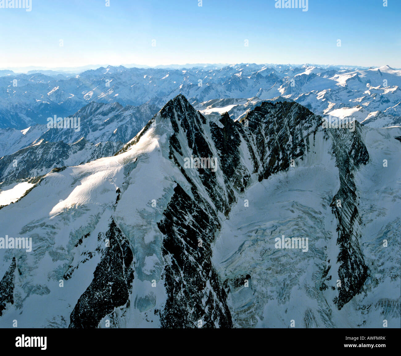 Mt. Grossglockner, ghiacciaio Pasterze, Hohe Tauern Range, Carinzia, Austria, Europa Foto Stock