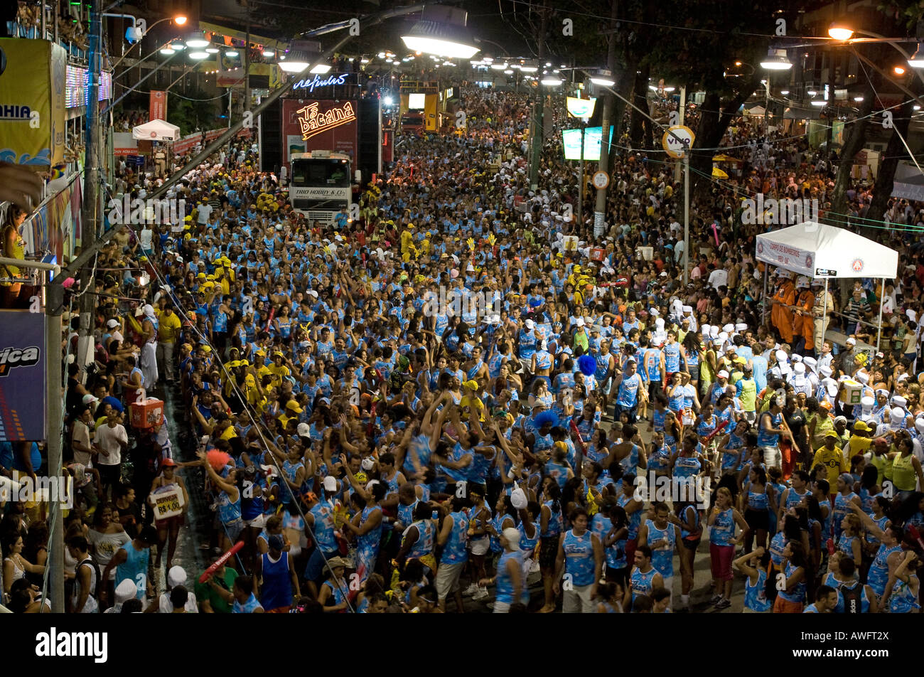 Sfilata di Carnevale in Hotel Ondina, Salvador, Brasile Brasil Foto Stock