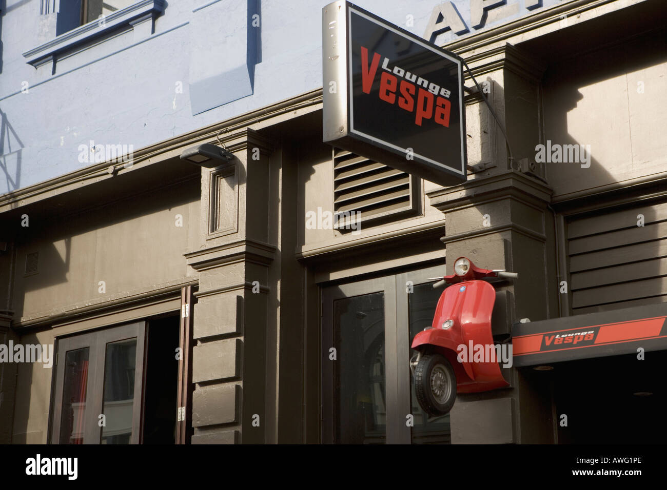 Il decor di strada a Wellington in Nuova Zelanda Foto Stock