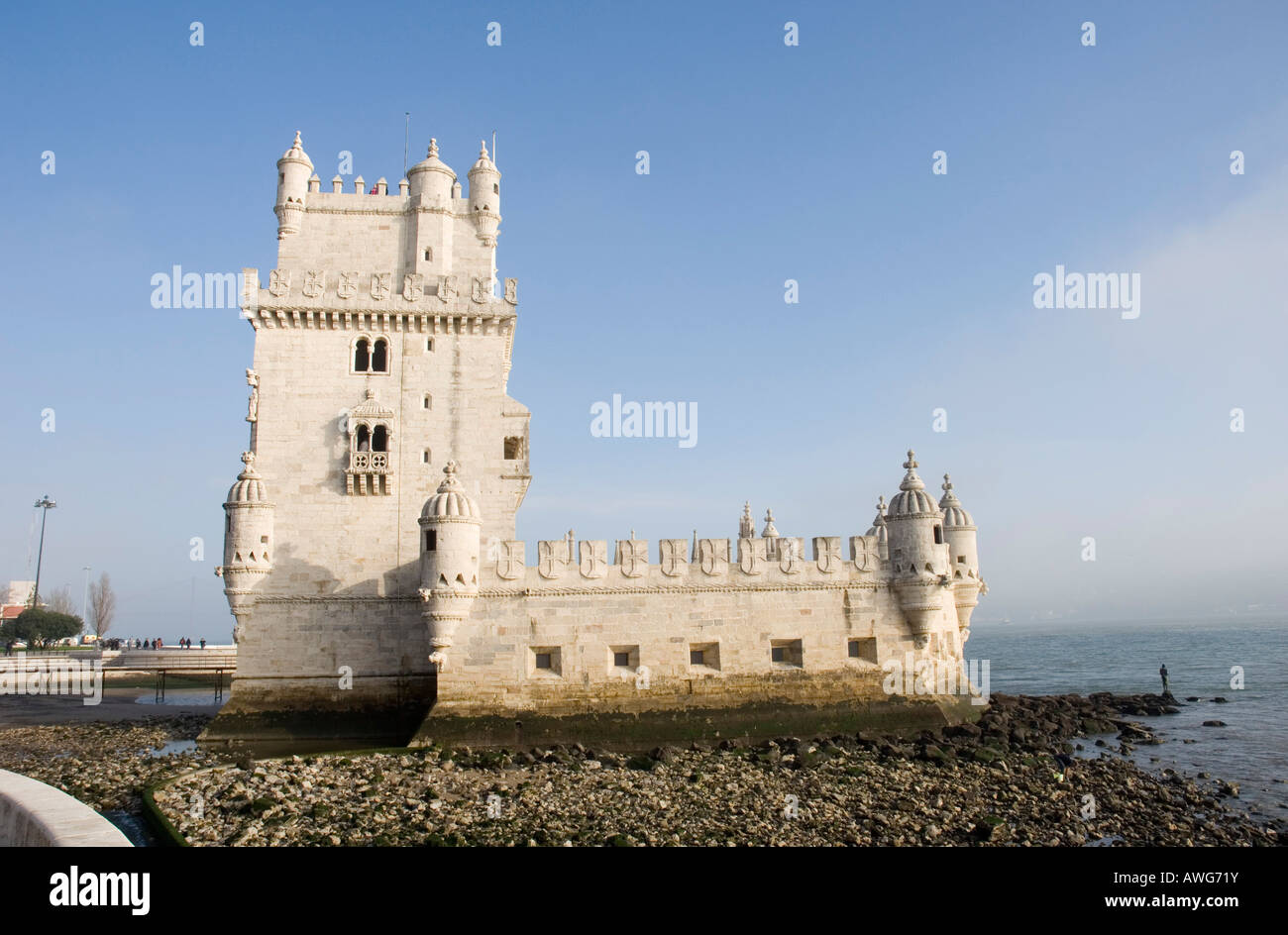 Torre di Belém a Belem, Portogallo Foto Stock