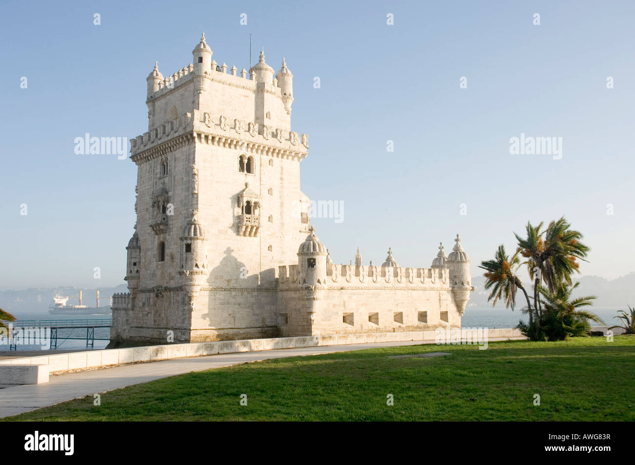 Torre di Belém a Belem, Portogallo Foto Stock