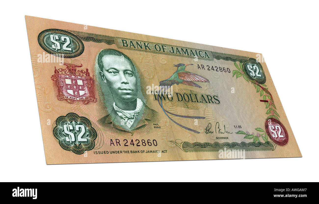 2 Dollaro giamaicano Foto Stock