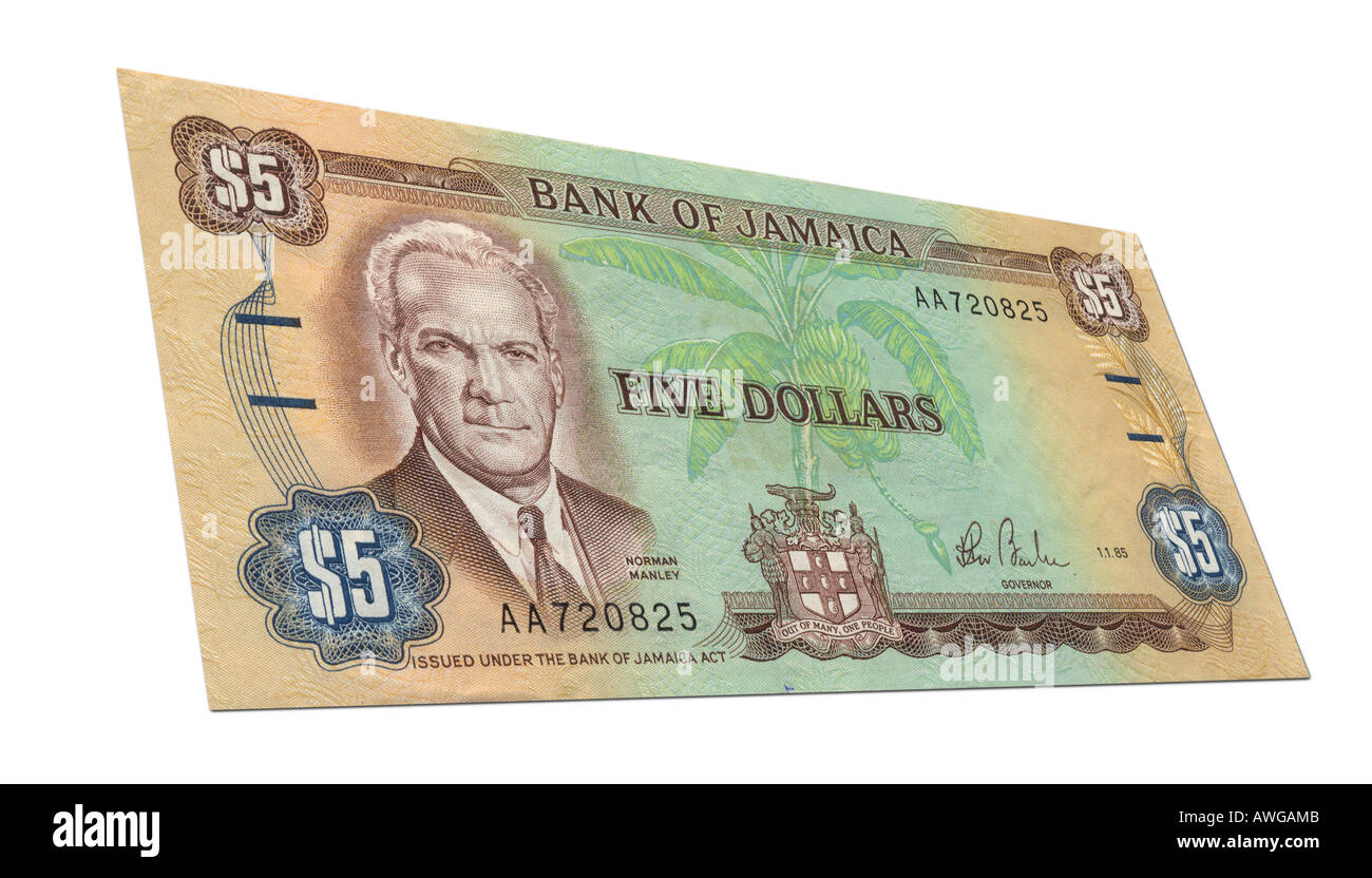 5 Dollaro giamaicano Foto Stock