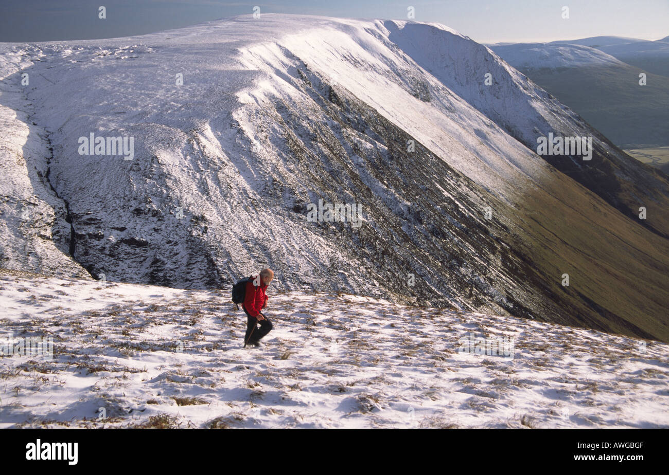 Inverno passeggiate in collina a Moffat Hills Foto Stock